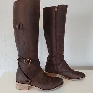 Women's Charles David Riding Boot Brown size 7.5